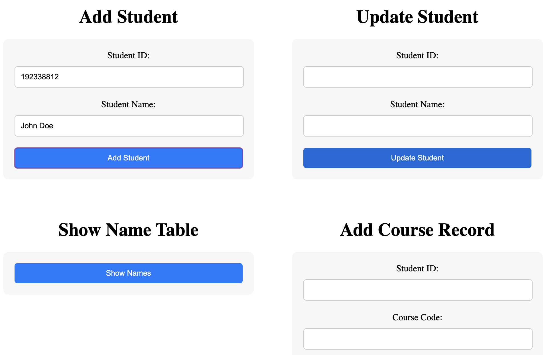 Student Grade Tracker